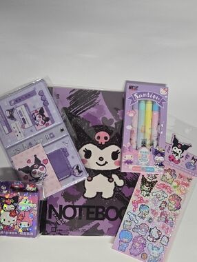 Kuromi Stationery Set NWOT
